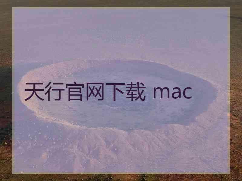 天行官网下载 mac