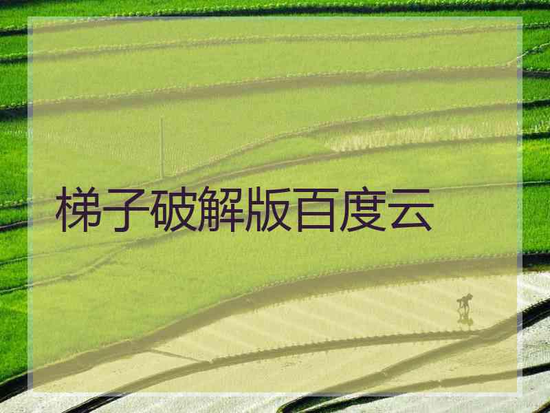 梯子破解版百度云