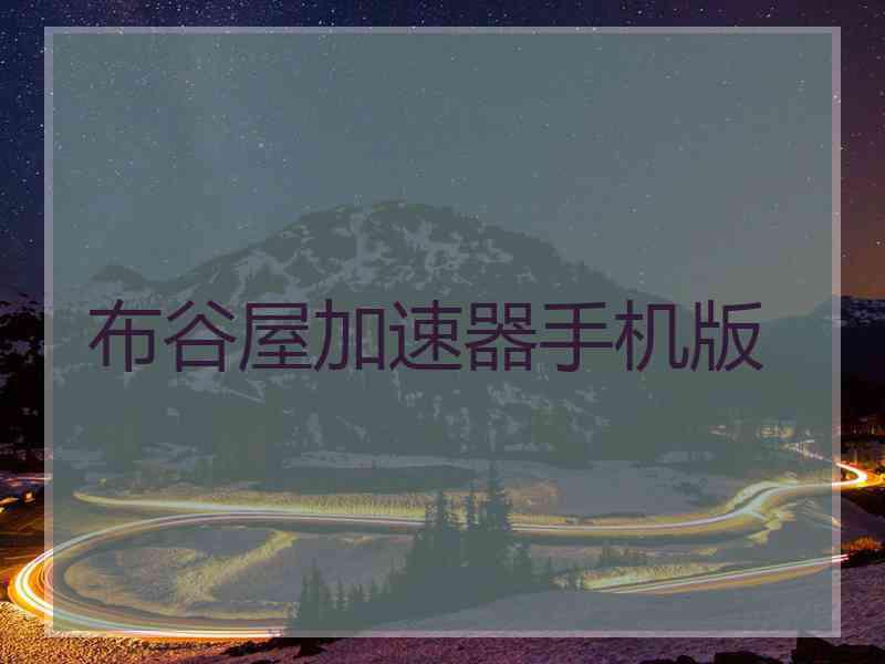 布谷屋加速器手机版