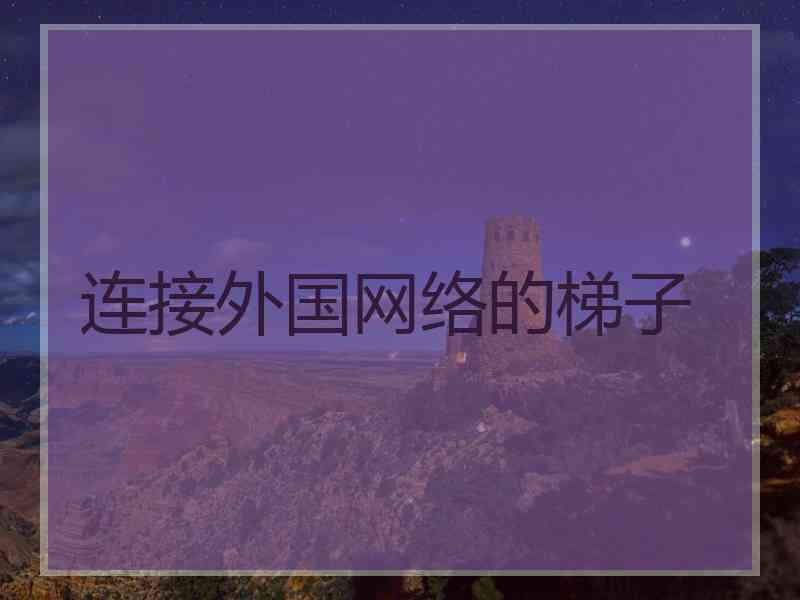 连接外国网络的梯子