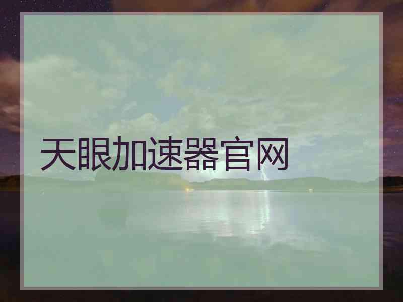天眼加速器官网
