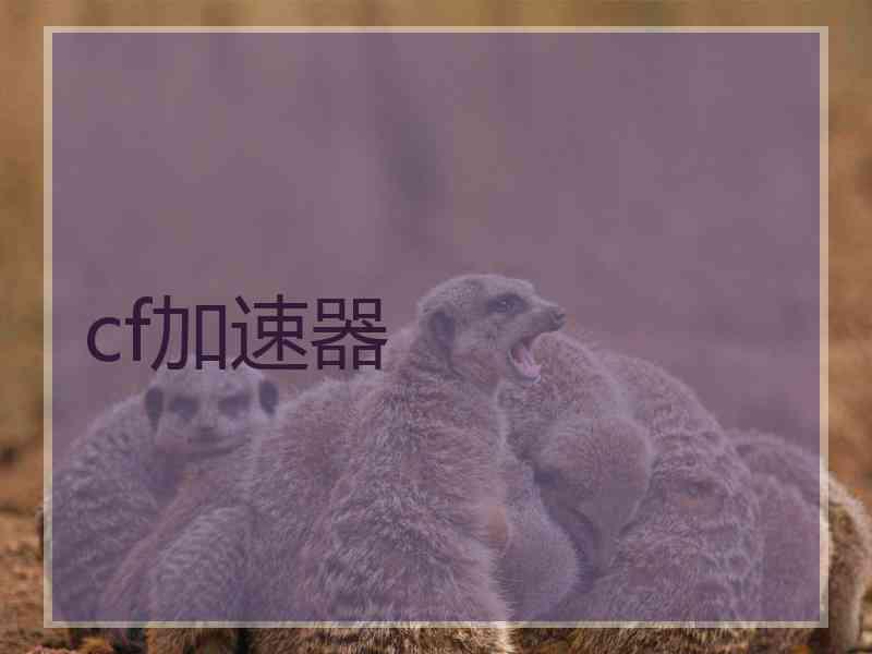cf加速器