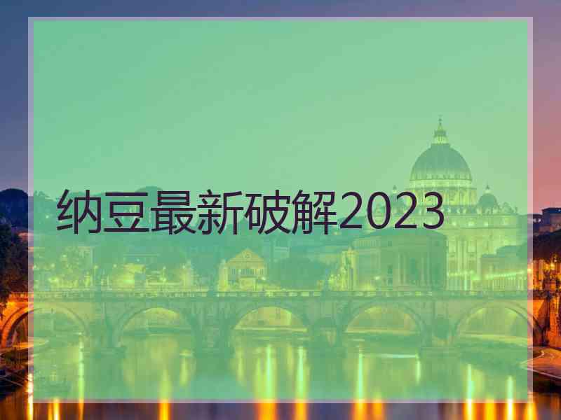 纳豆最新破解2023