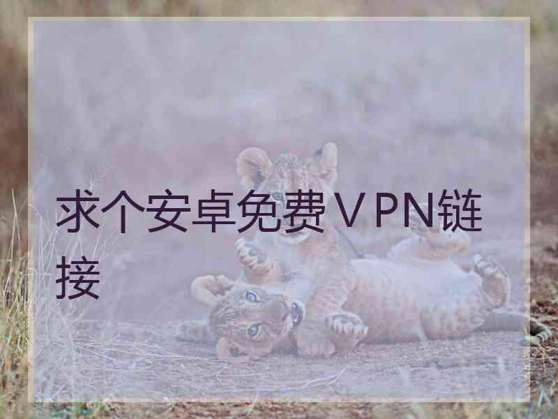 求个安卓免费ⅤPN链接