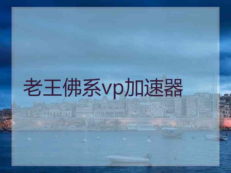 老王佛系vp加速器