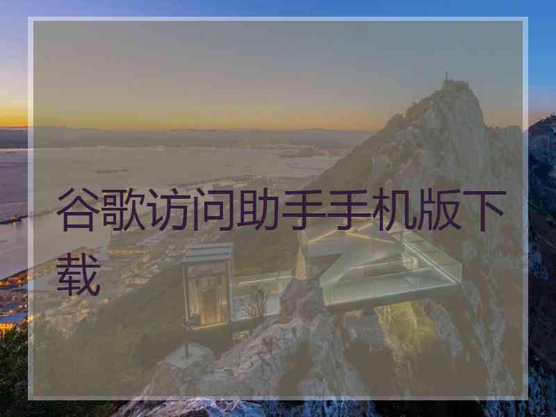 谷歌访问助手手机版下载